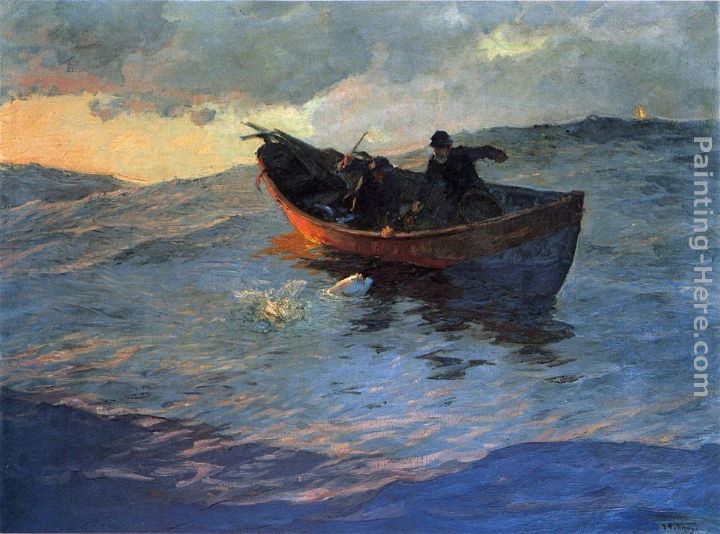 Edward Potthast Struggle for the Catch